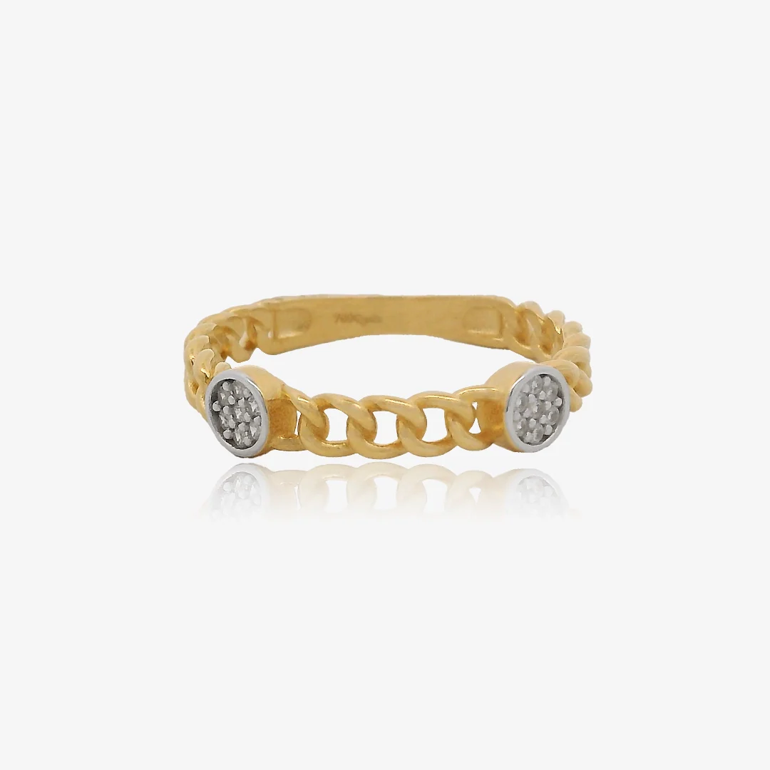 Anillo Bicolor Cadeneta