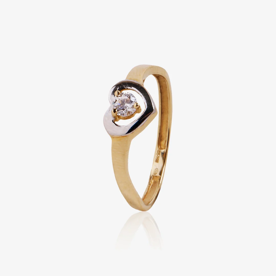Anillo Bicolor Corazon - Image 2