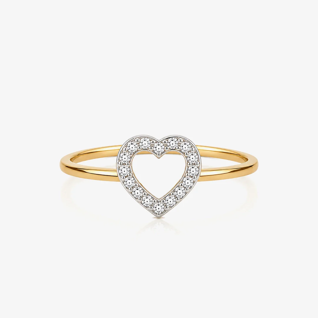 Anillo Corazon circonitas