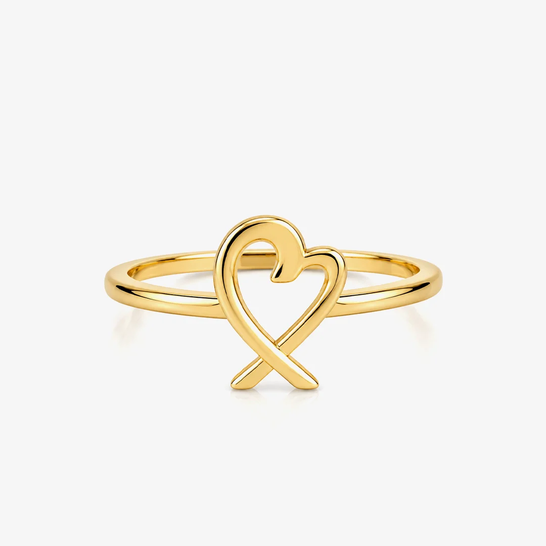 Anillo Corazón Cruzado