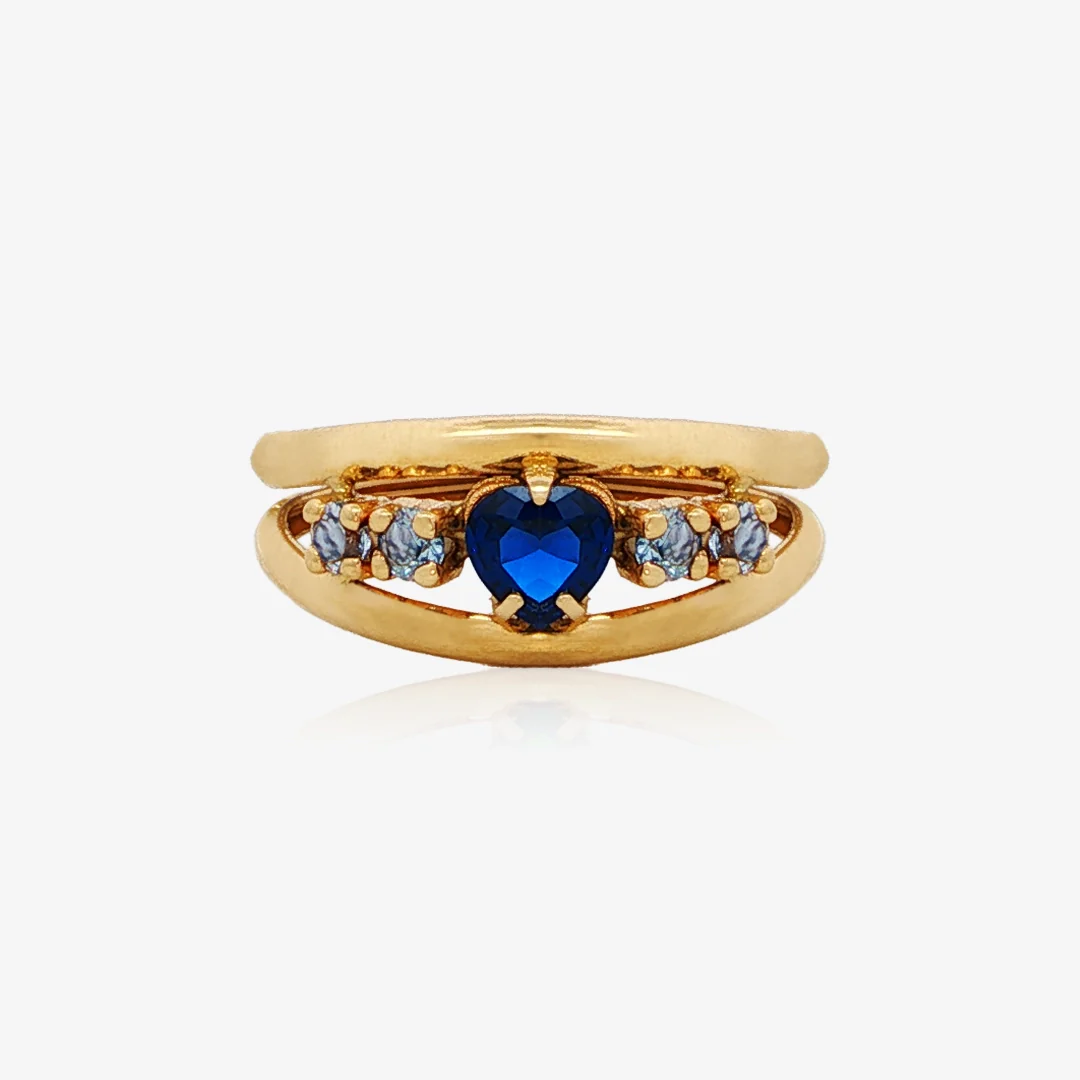 Anillo Corazón Doble Hilo - Image 3