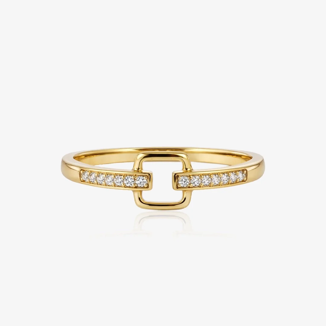 Anillo Diamante Cuadrado