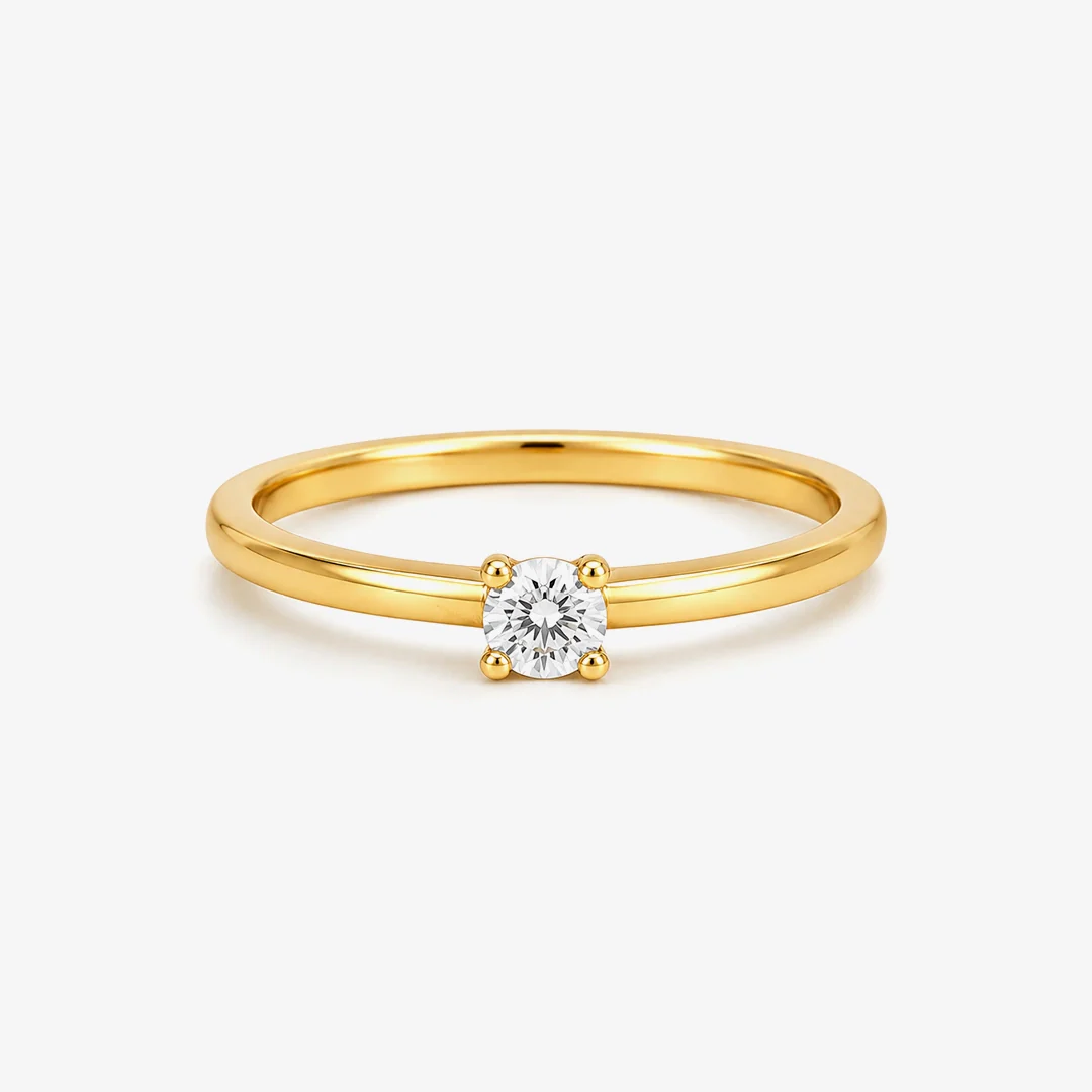 Anillo Diamante 4 Garras