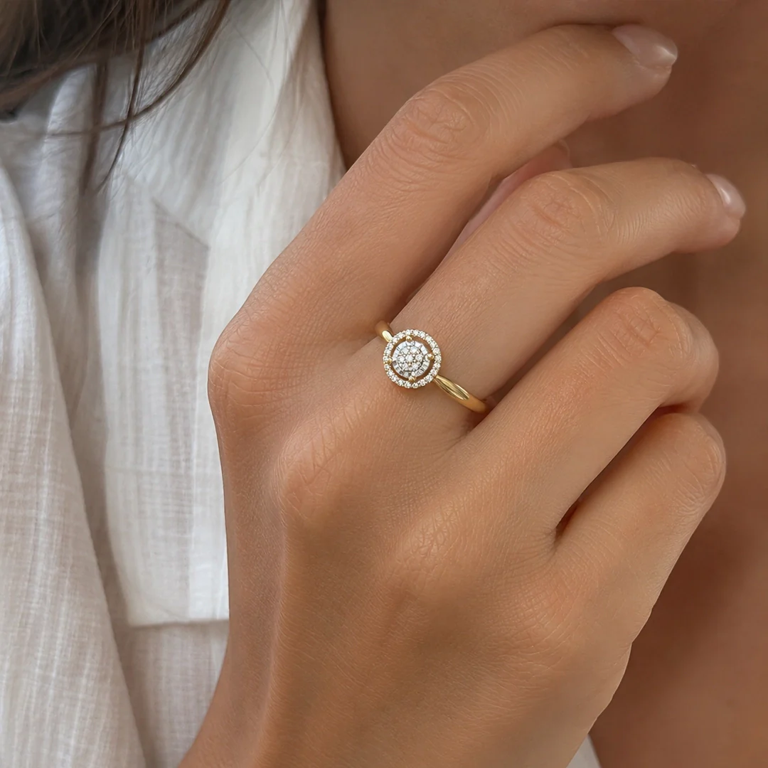 Anillo Diamantes Redondo - Image 2