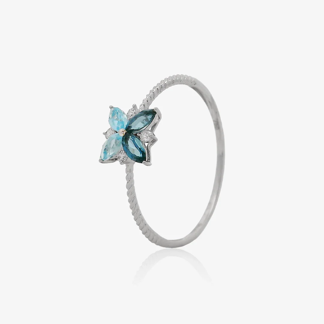 Anillo Flor Topacio - Image 2