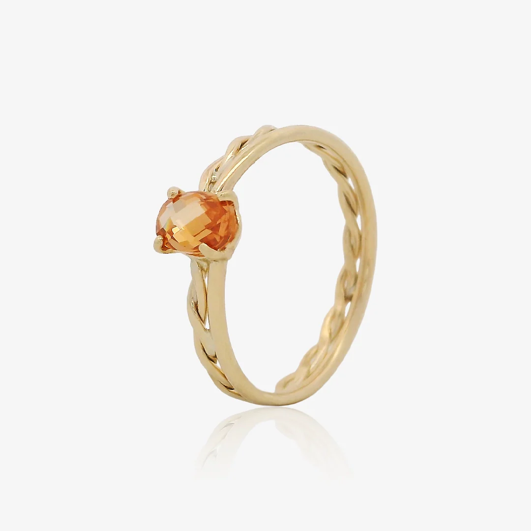 Anillo Trenzado Ambar - Image 2