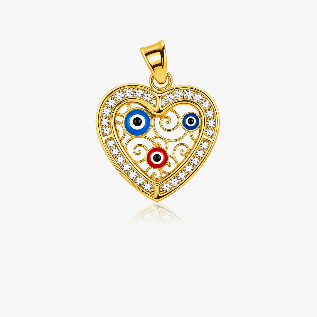 Colgante Corazon Ojo Turco