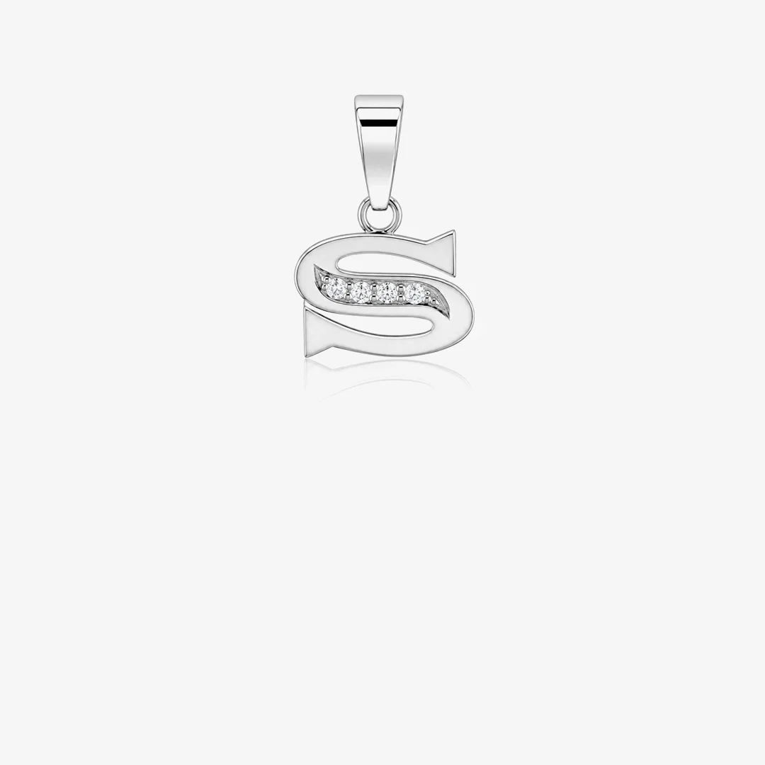 Colgante inicial diamantes - Image 15