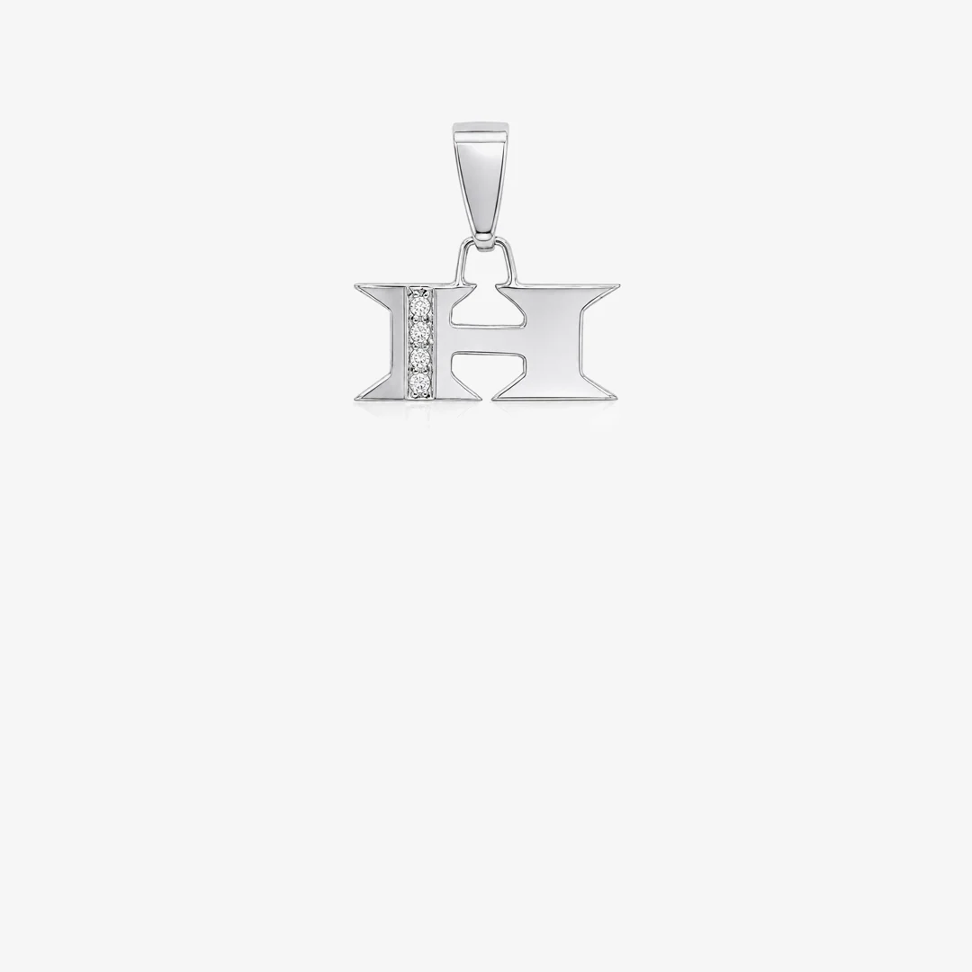 Colgante inicial diamantes - Image 8