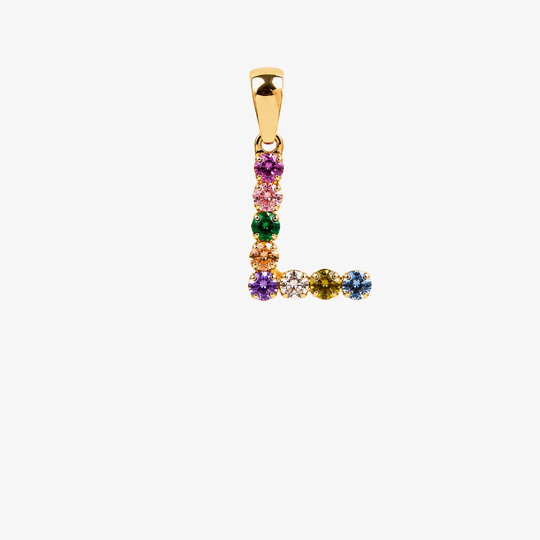 Colgante inicial multicolor - Image 17