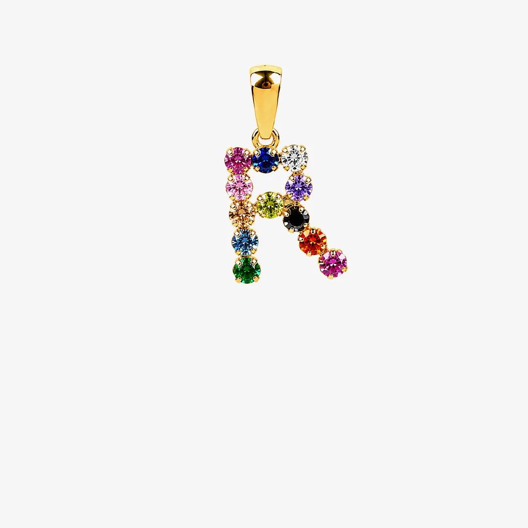 Colgante inicial multicolor - Image 2