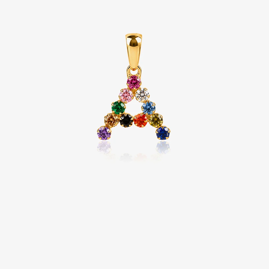 Colgante inicial multicolor - Image 21