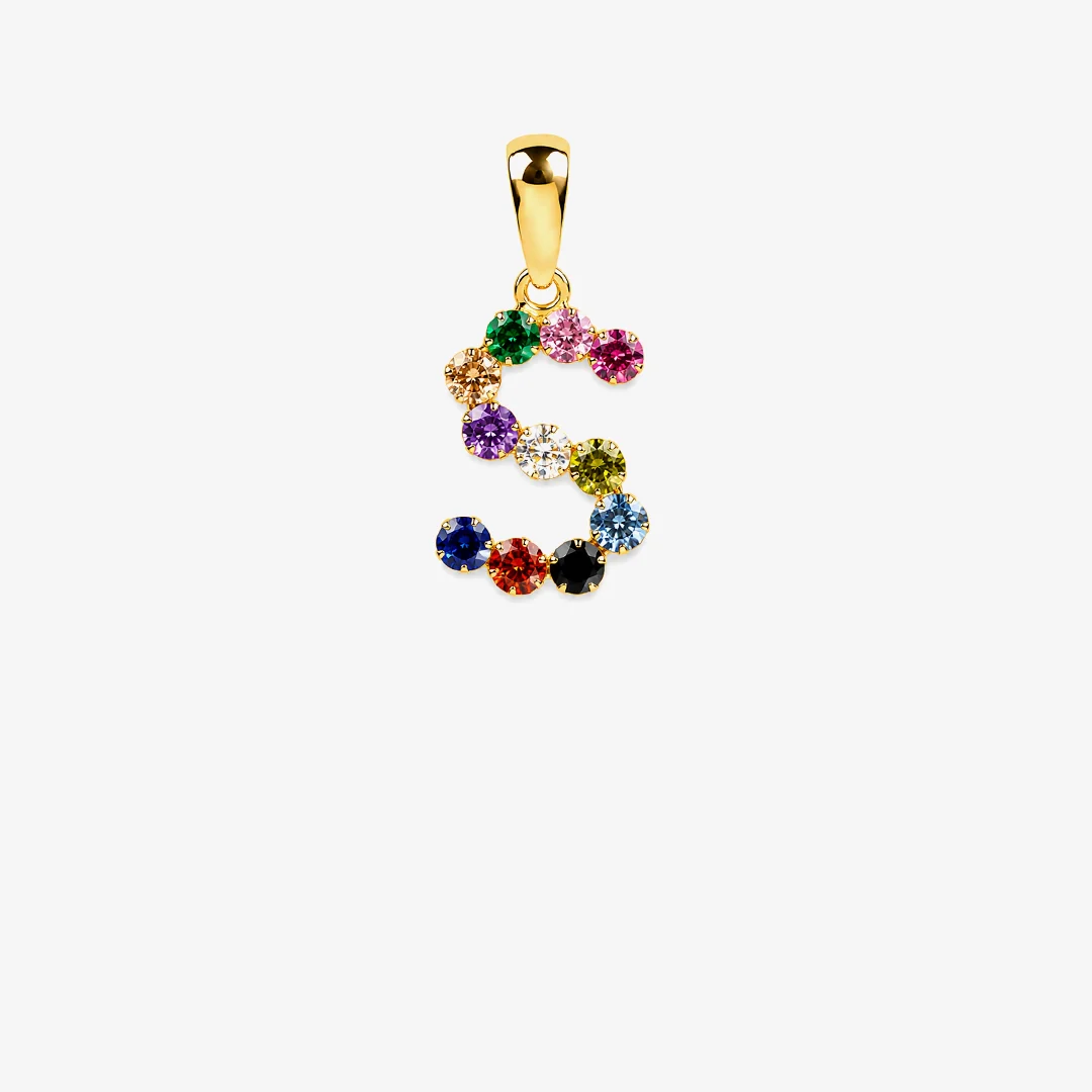 Colgante inicial multicolor - Image 3