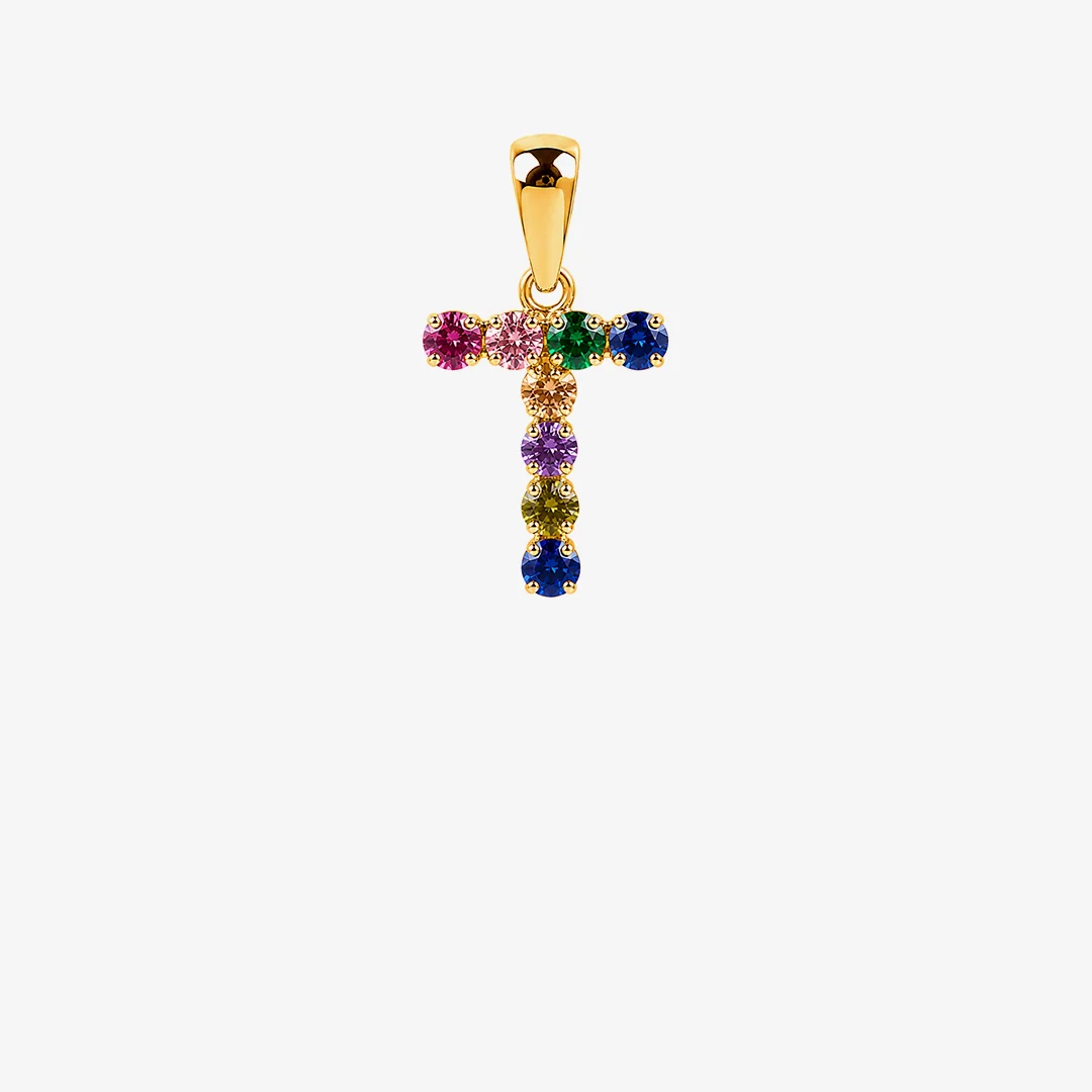 Colgante inicial multicolor - Image 4
