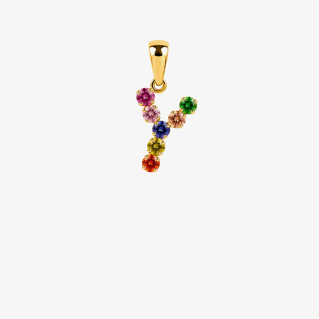 Colgante inicial multicolor - Image 6