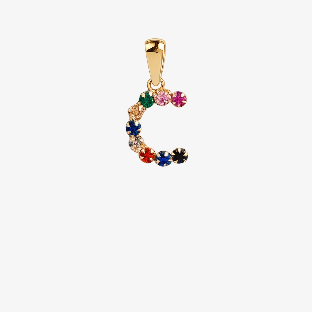 Colgante inicial multicolor - Image 8