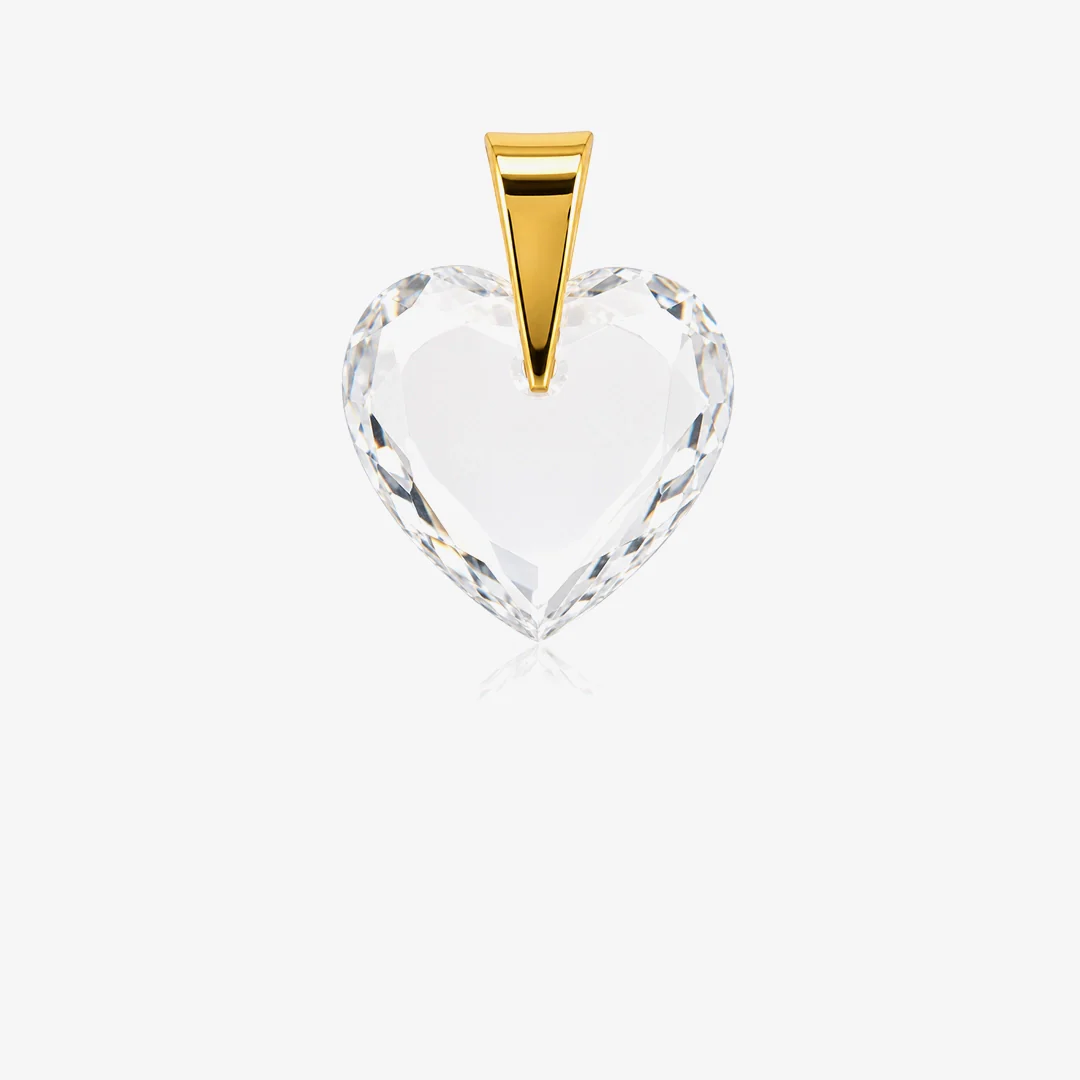 Colgante Oro Piedra Corazón