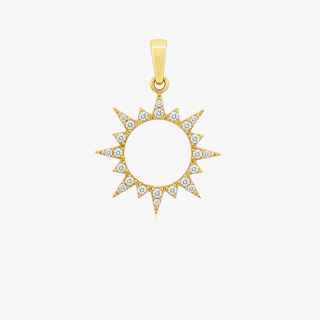Colgante Sol circonitas