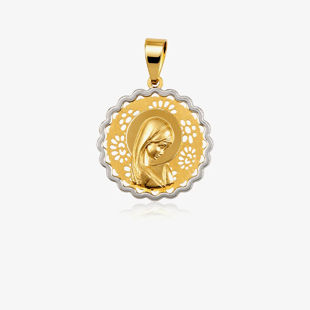 Medalla virgen niña