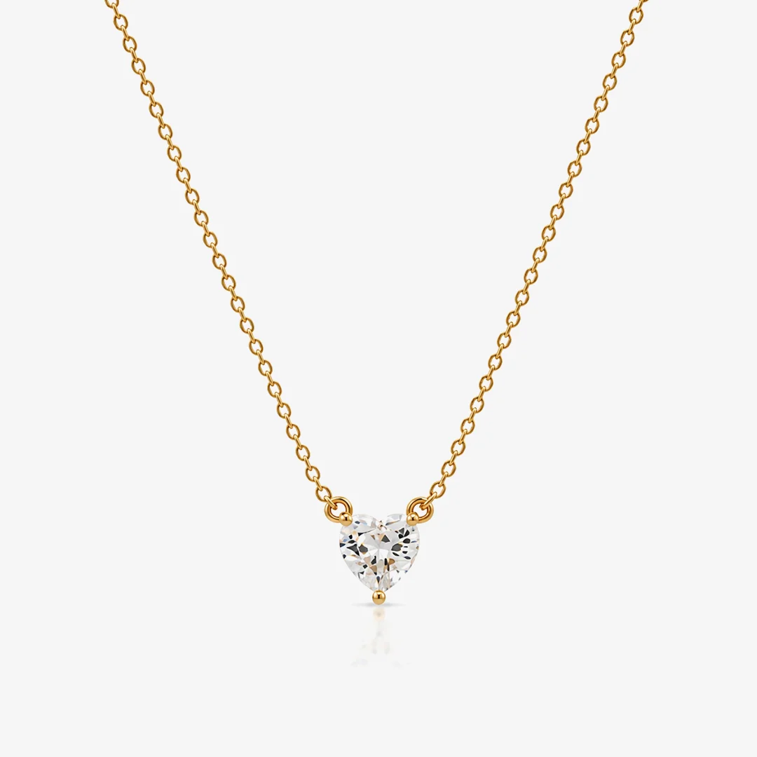 Collar Corazón circonita