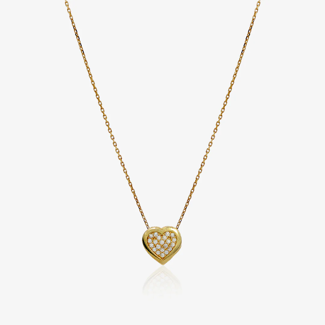 Collar Corazon circonitas