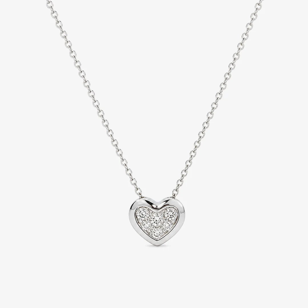 Collar Corazon Diamantes