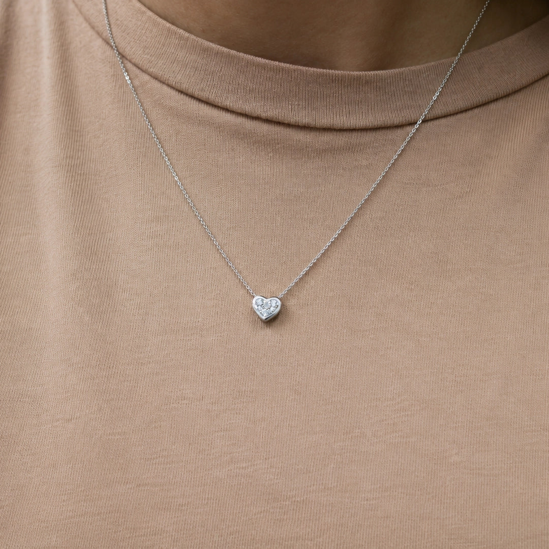 Collar Corazon Diamantes - Image 2