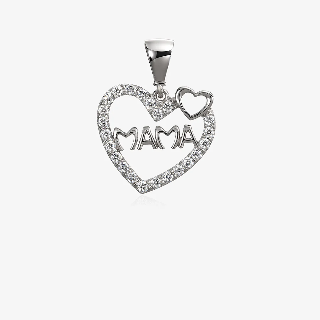 Colgante corazon circonitas mama