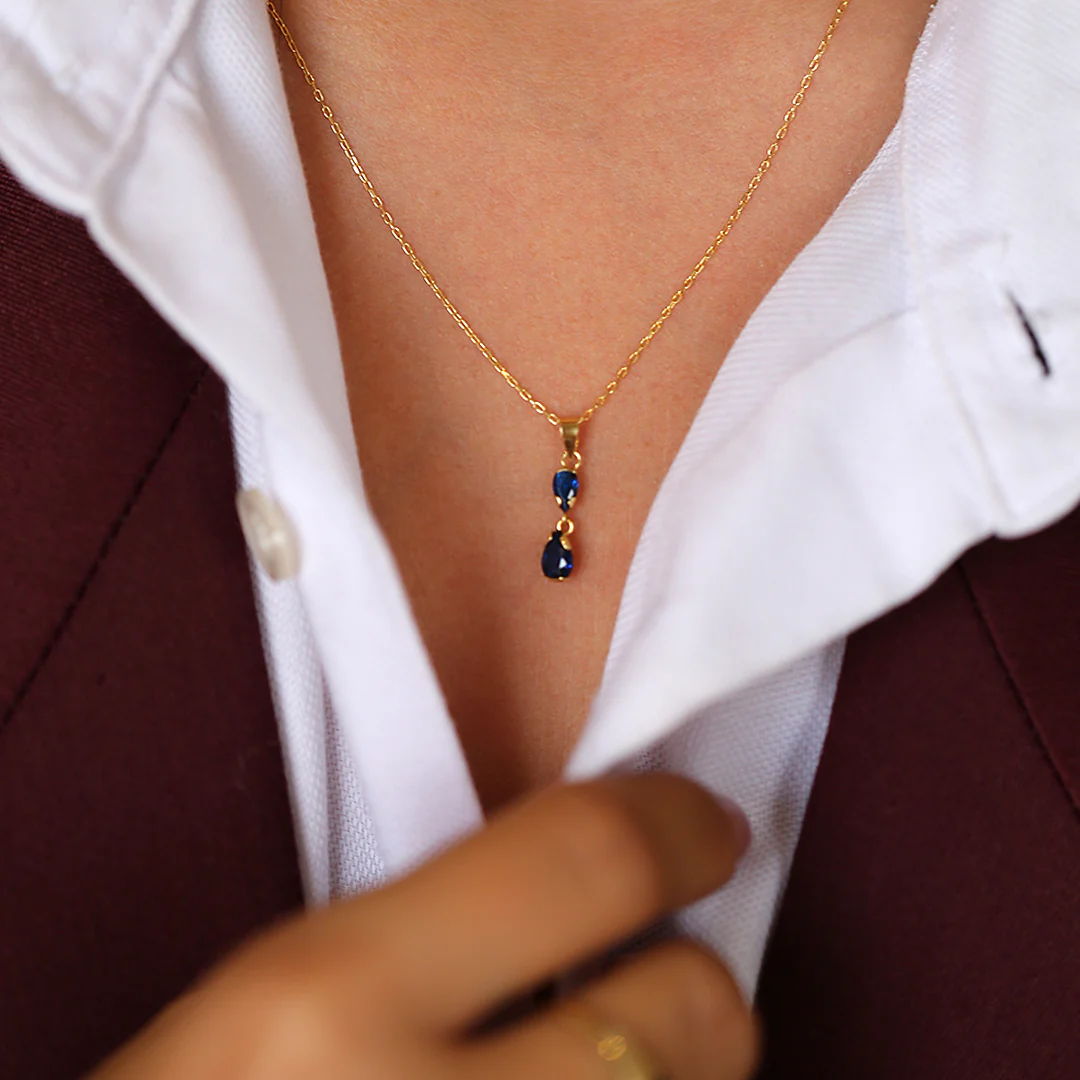 Collar gotas azules - Image 2