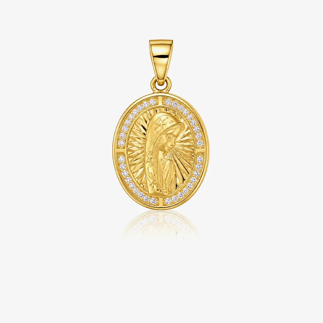 Medalla virgen niña