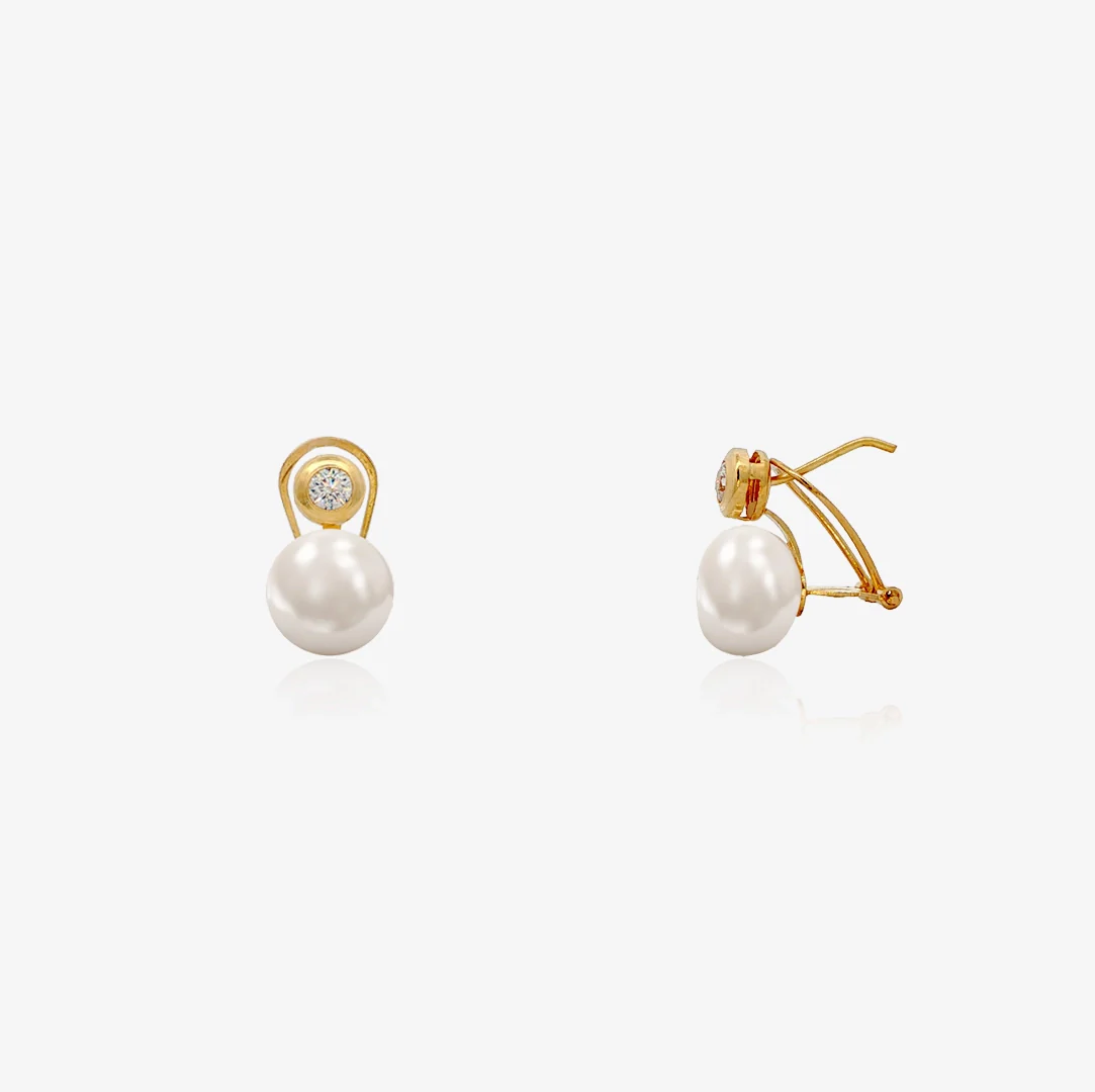 Pendientes Omega Perlas - Image 2