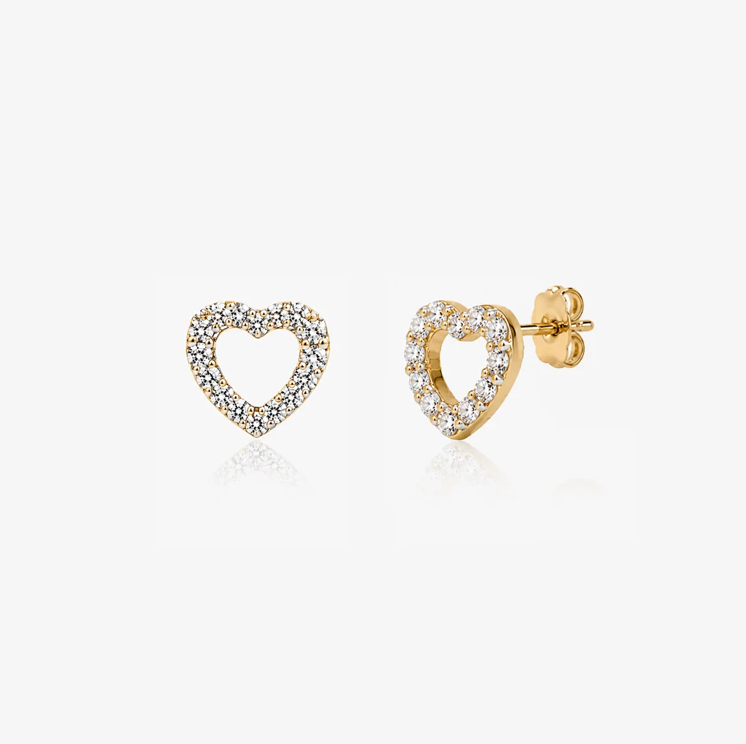 Pendientes Diamante Corazón - Image 3