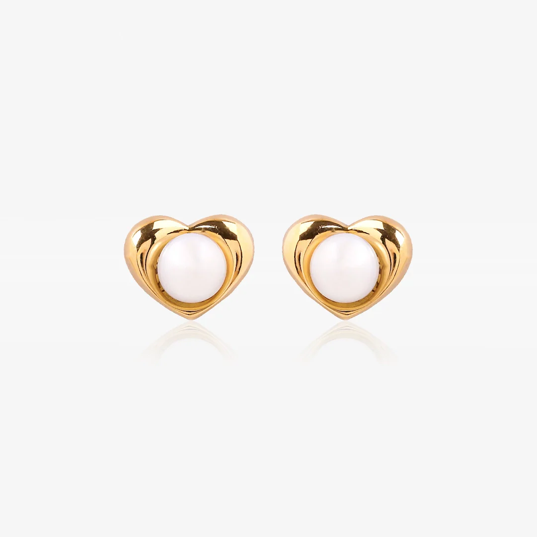 Pendientes Perlas Corazón