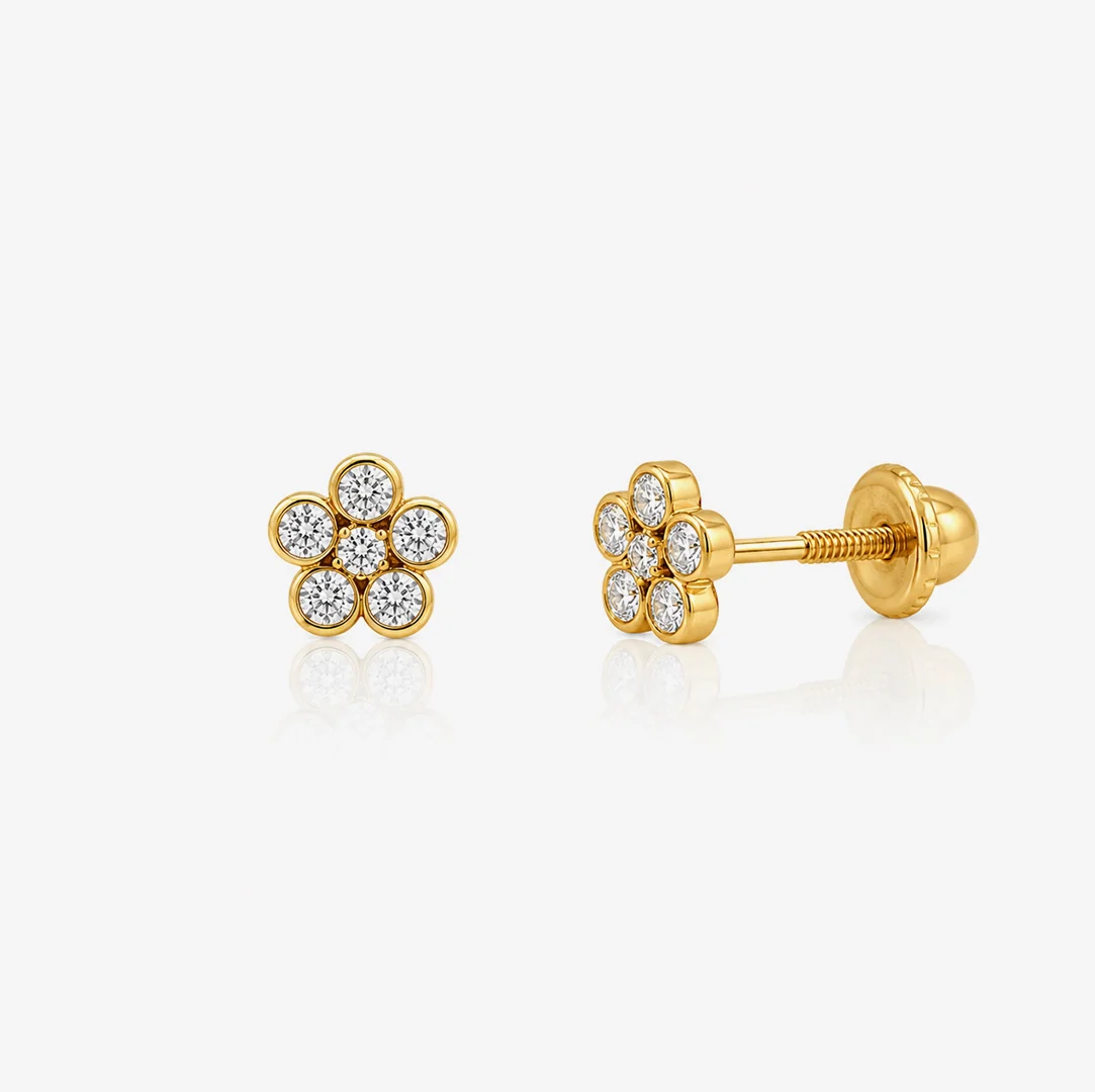 Pendientes Piedras Flor - Image 2