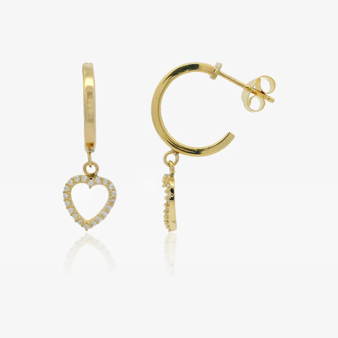 Pendientes aros Corazones - Image 2