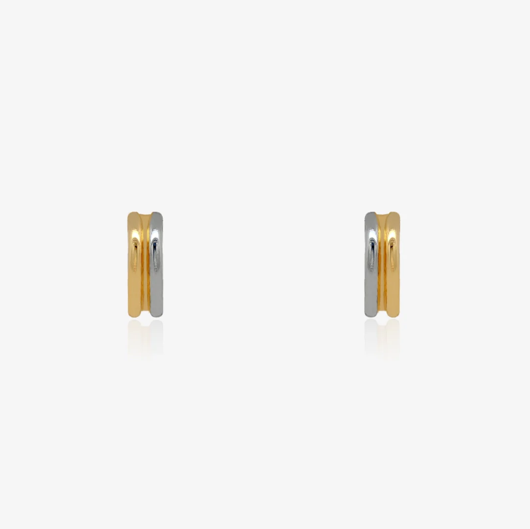 Pendientes Bicolor Aro