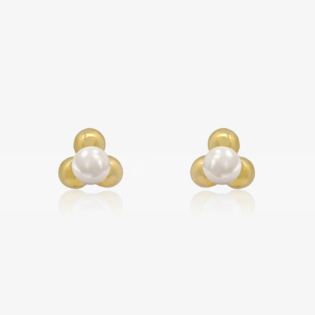 Pendientes bolas y Perlas