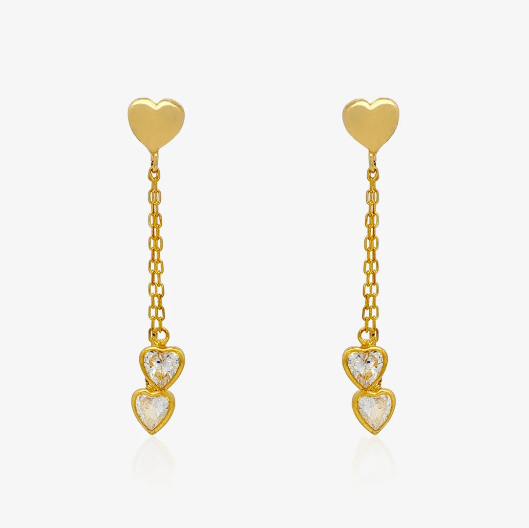 Pendientes Corazón Cadenas