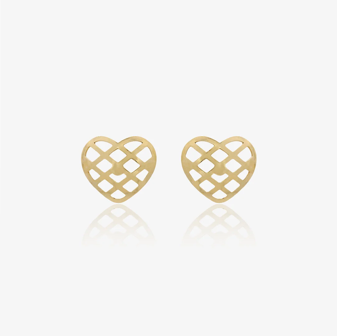 Pendientes Corazón Calado