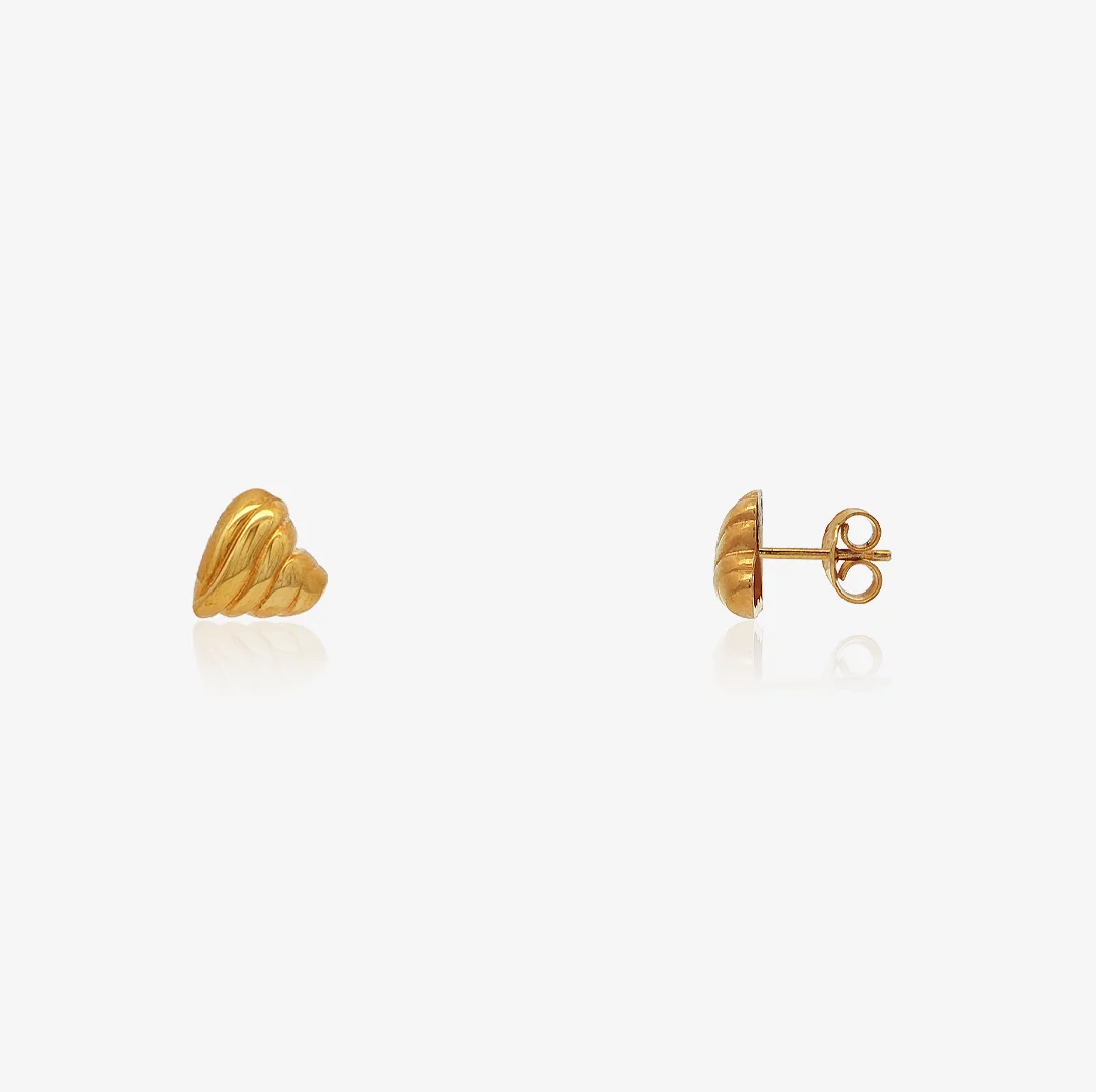 Pendientes Corazón Gallonado - Image 3