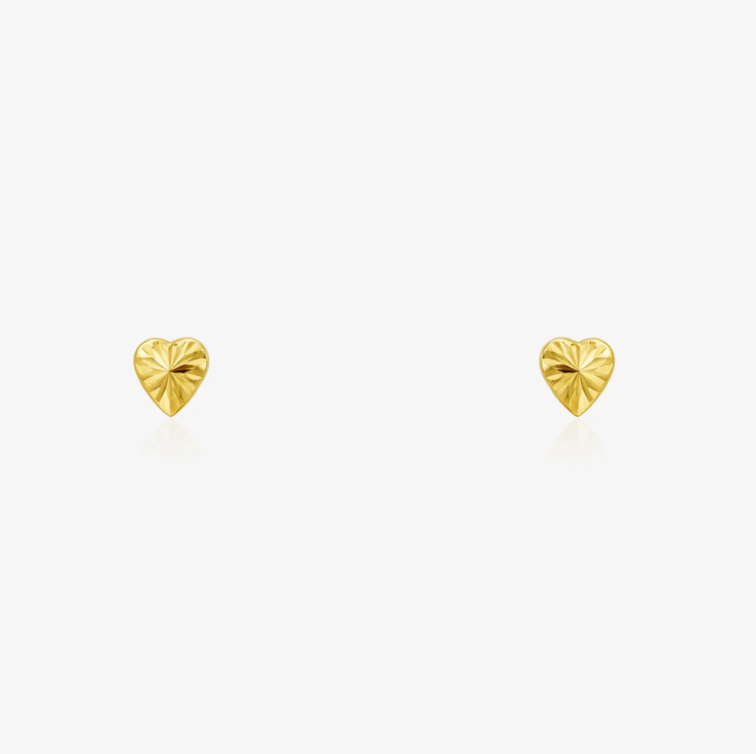 Pendientes Corazones Tallados
