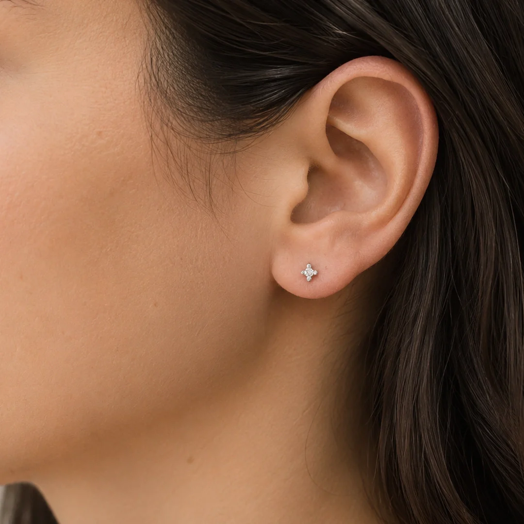Pendientes Diamante 4 Garras - Image 2