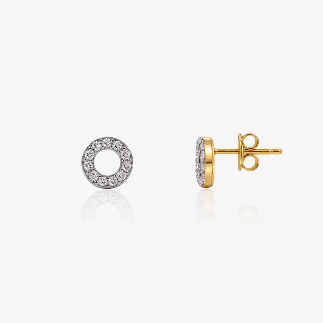 Pendientes Diamante Circulo - Image 3