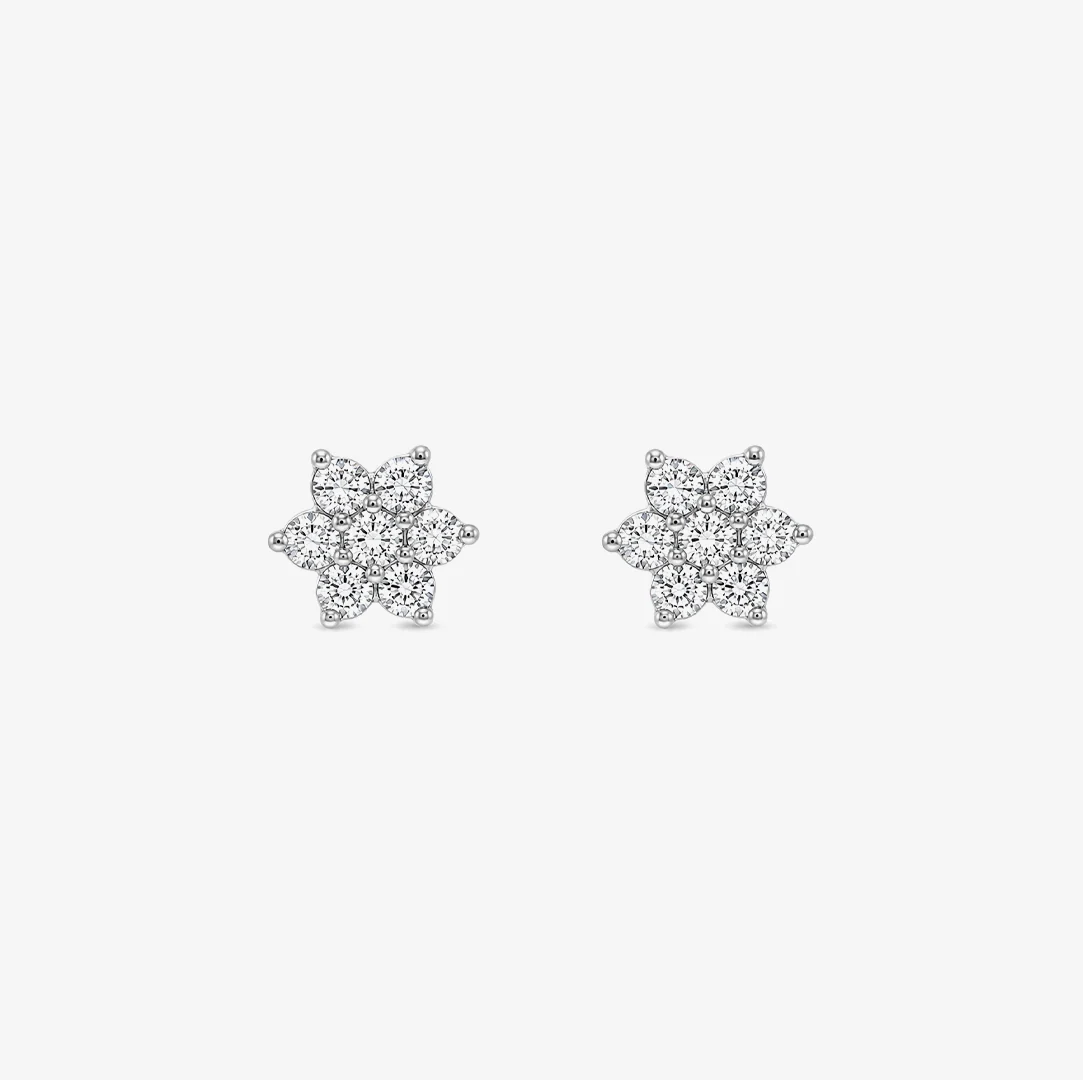 Pendientes Diamante Flor