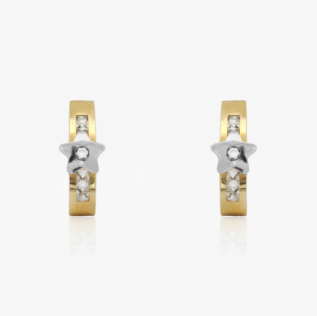 Pendientes estrella central