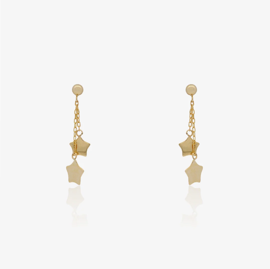 Pendientes Estrellas Cadena
