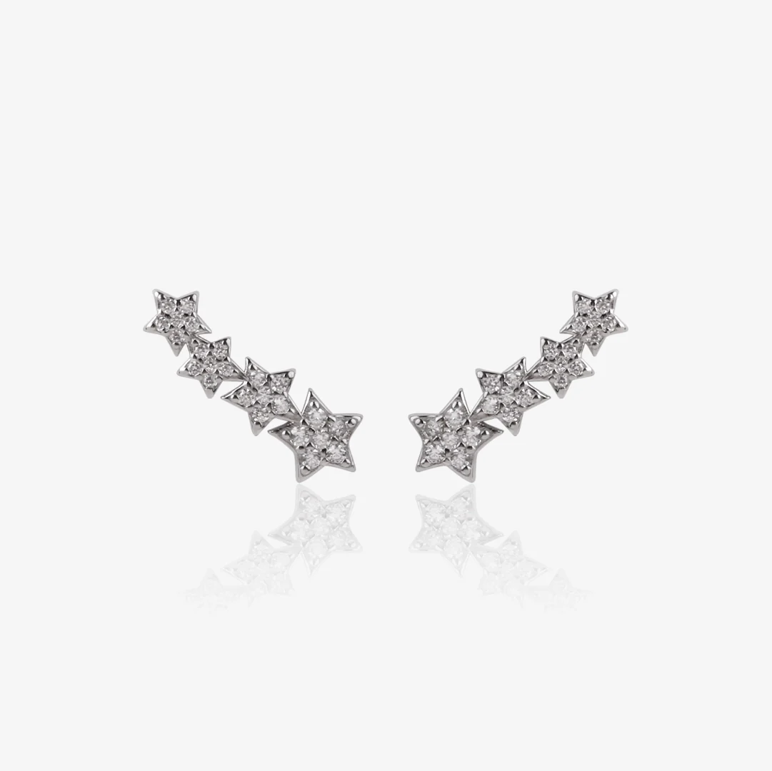 Pendientes trepadores Estrellas