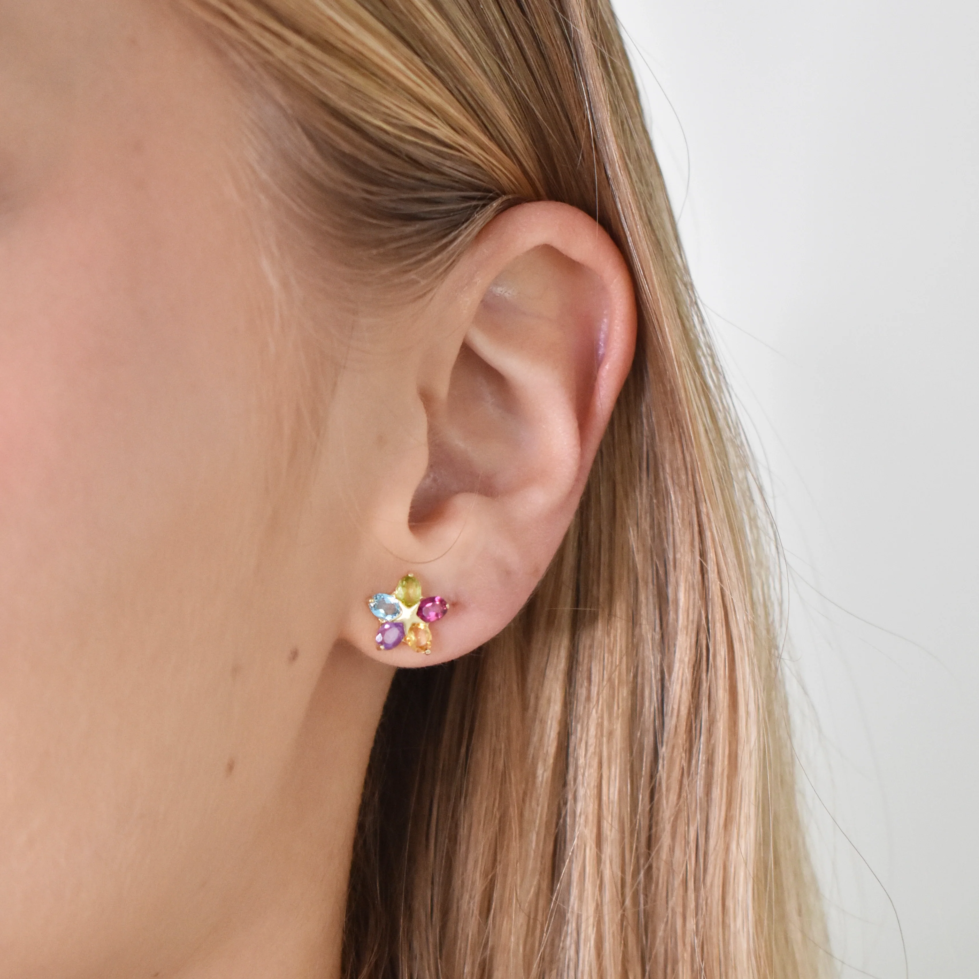 Pendientes Flor Colores - Image 2