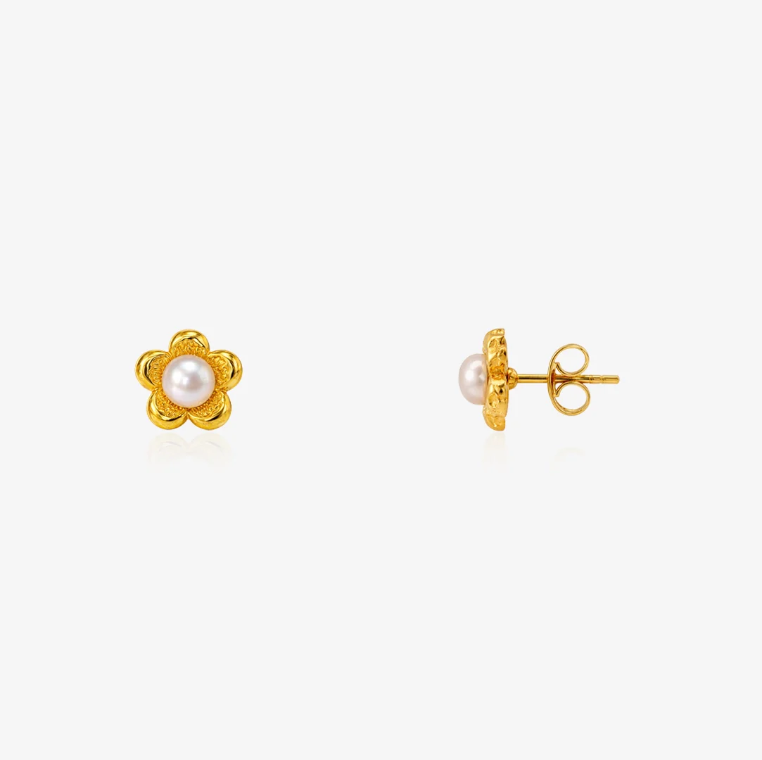 Pendientes Flor Perla - Image 2
