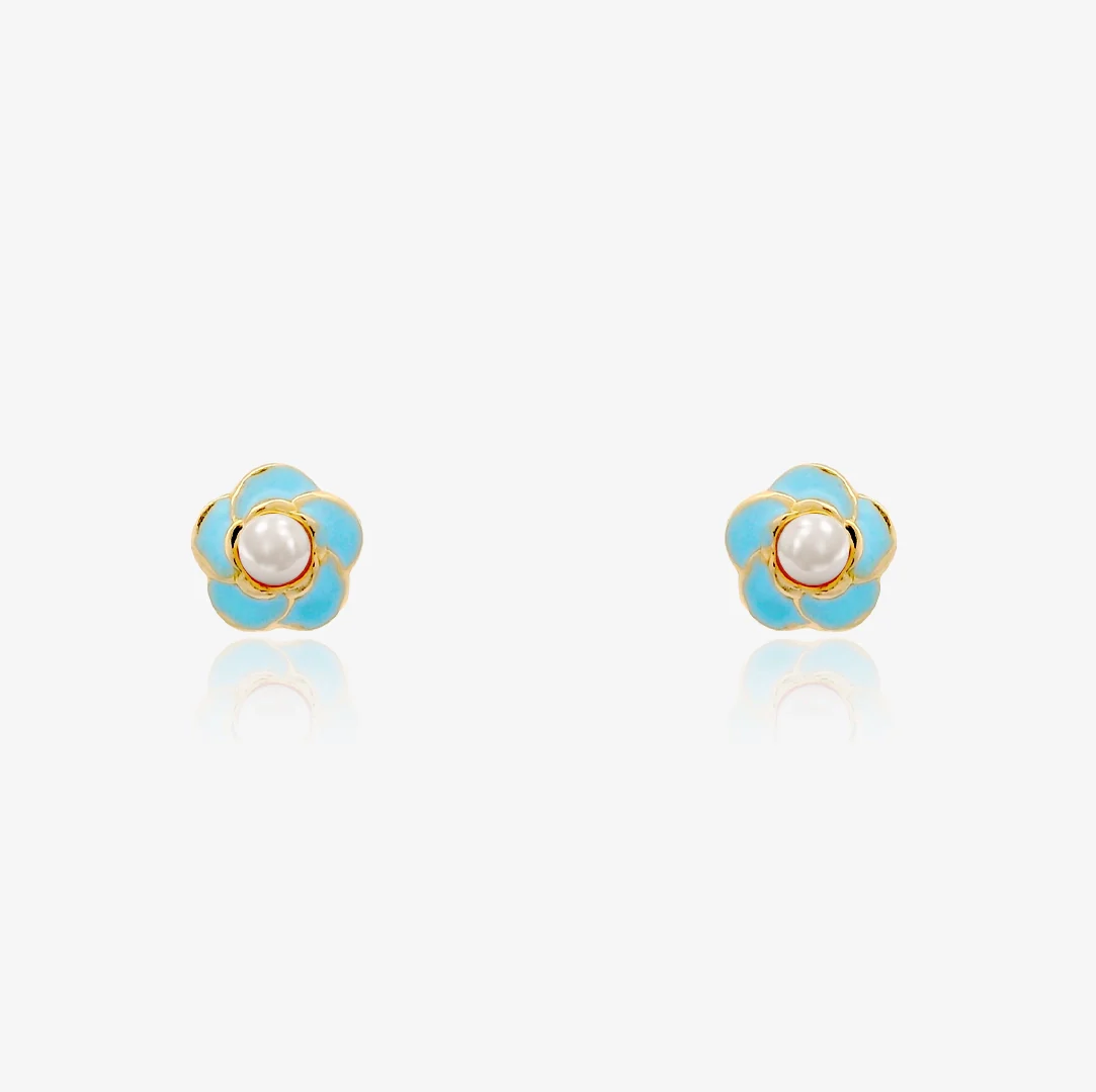 Pendientes Flor perla - Image 2